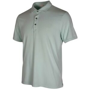 tasc‎ Performance Mens Light Aqua Polo Shirt Performance Fabric Size Large